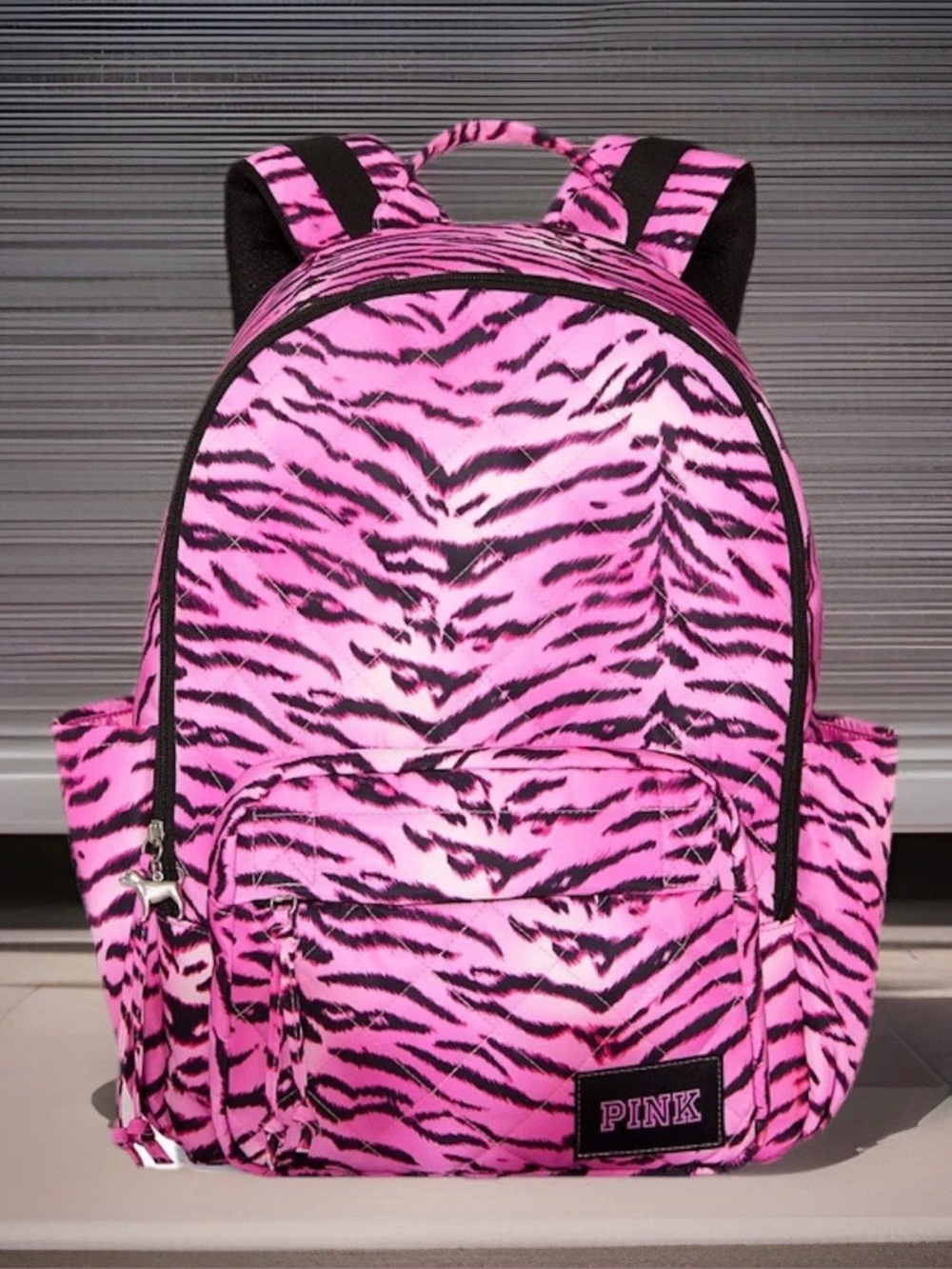 NWT PINK by Victoria’s Secret Backpack 2026 Back To School Pink /Black Zebra